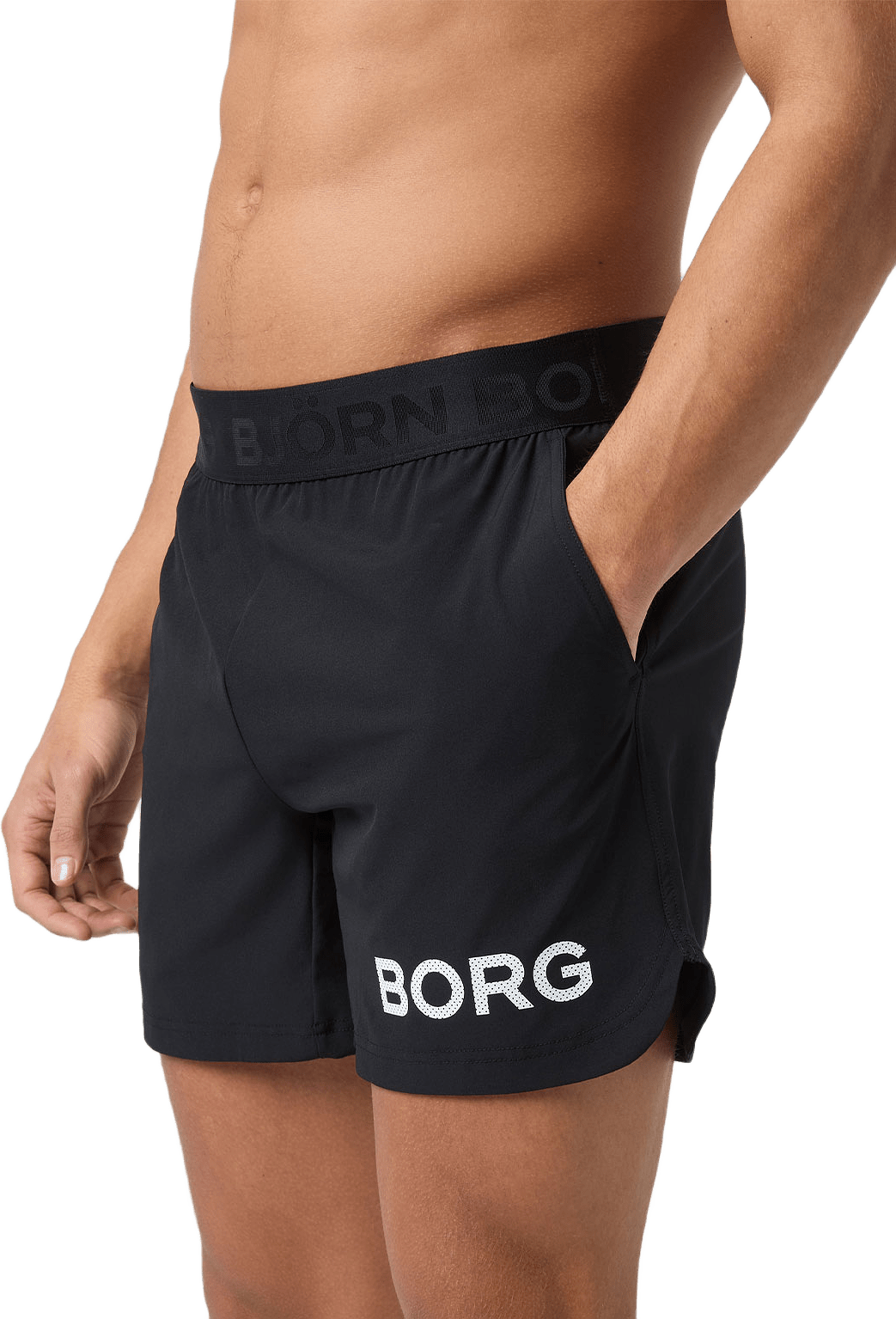 Borg 6" Shorts, från Björn Borg Sport, i färgen Black Beauty.