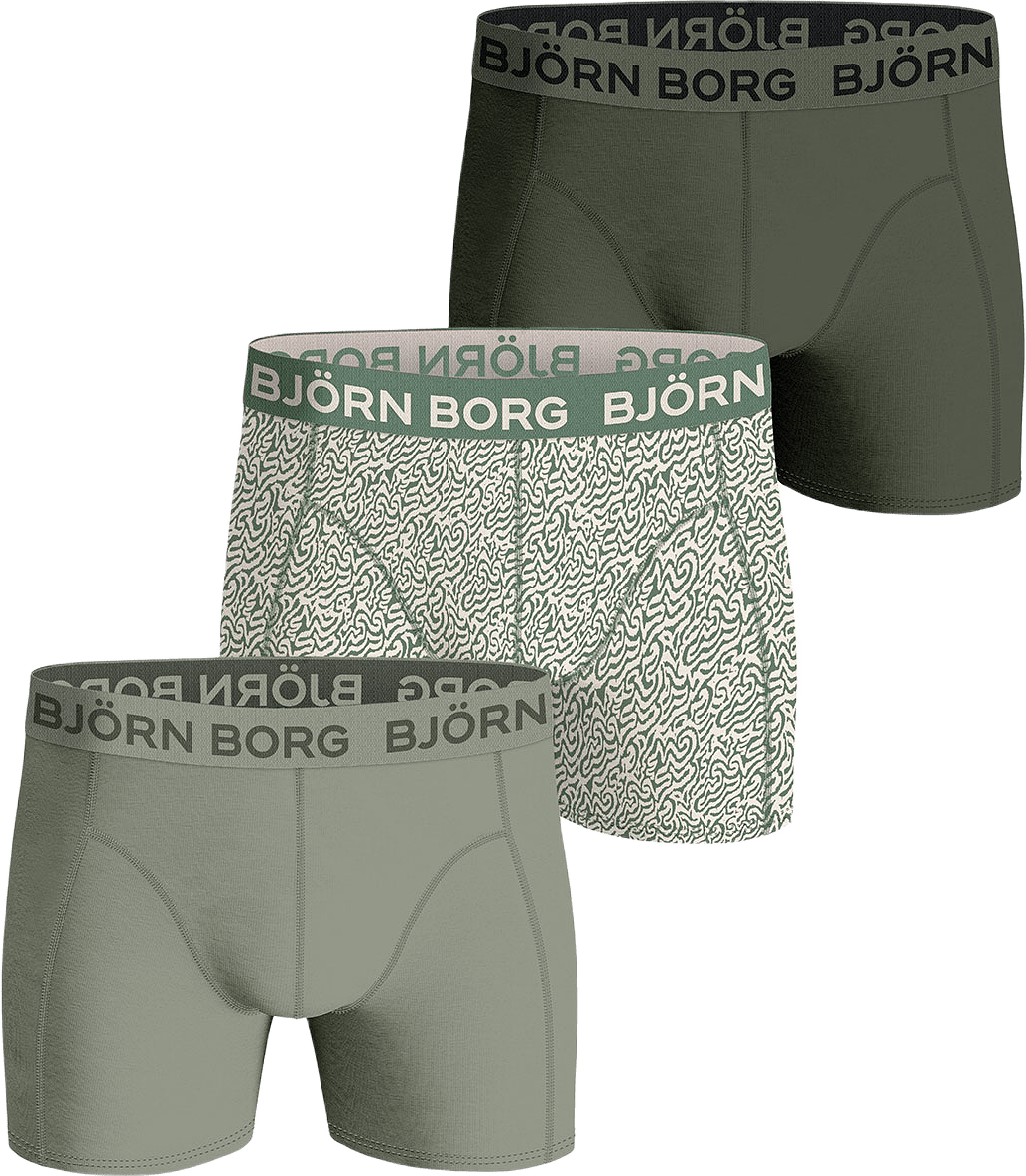 Cotton Stretch Boxer 3P, från Björn Borg, i färgen Multipack 3.