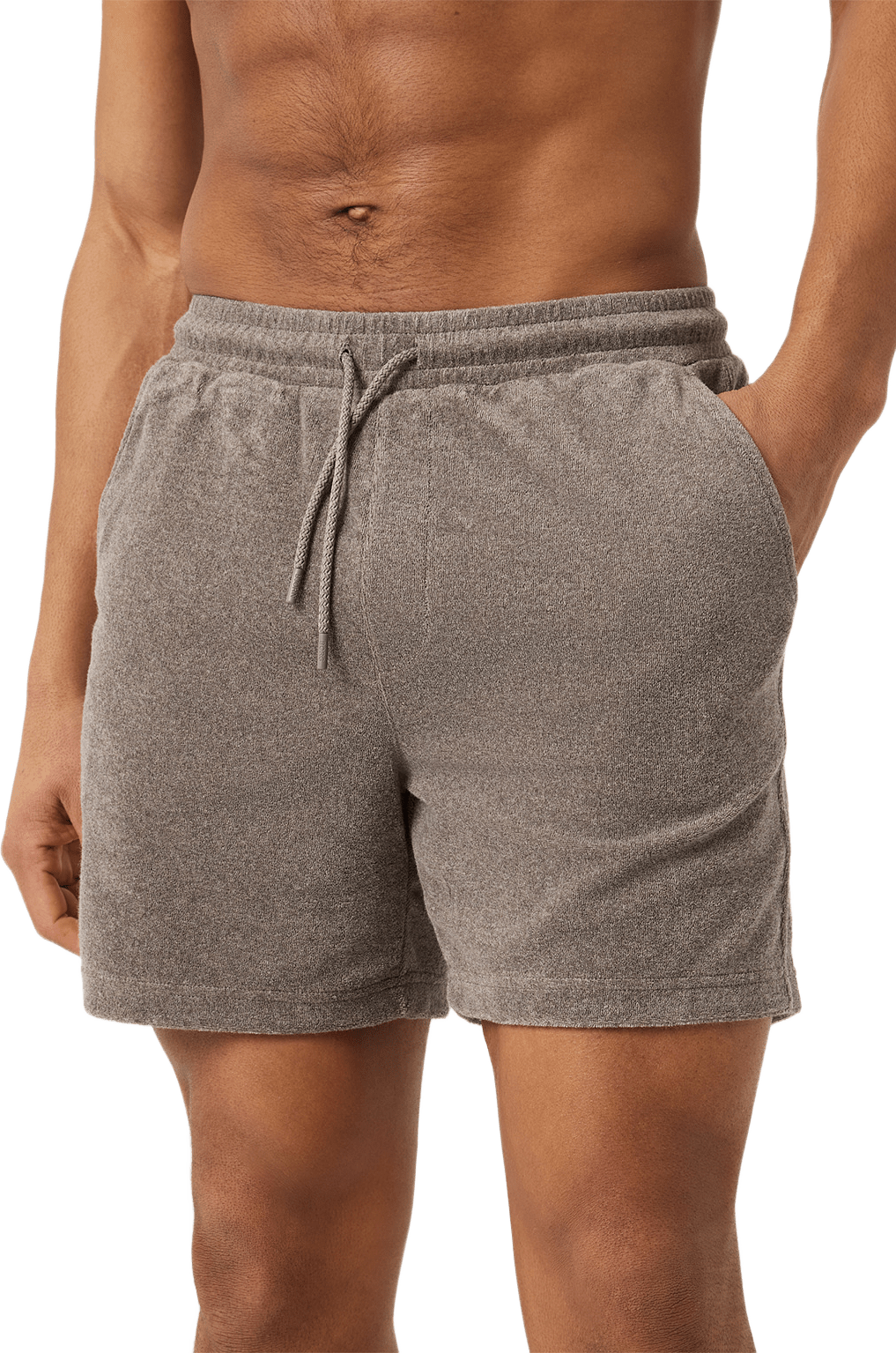 Borg Toweling Pool Shorts, från Björn Borg, i färgen Taupe Melange.