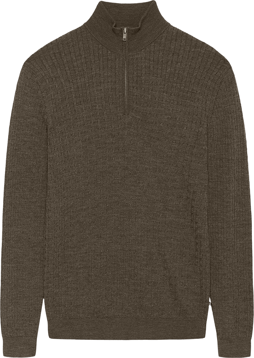 MAmason SZ cabel Pullover, från Matinique, i färgen Brown Soil Melange.