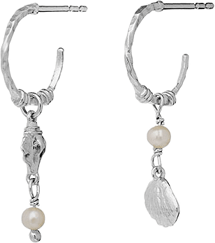Ophelia Örhängen, från Maanesten, i färgen Sterling Silver.