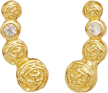 Diantha Örhängen, från Maanesten, i färgen Goldplated.