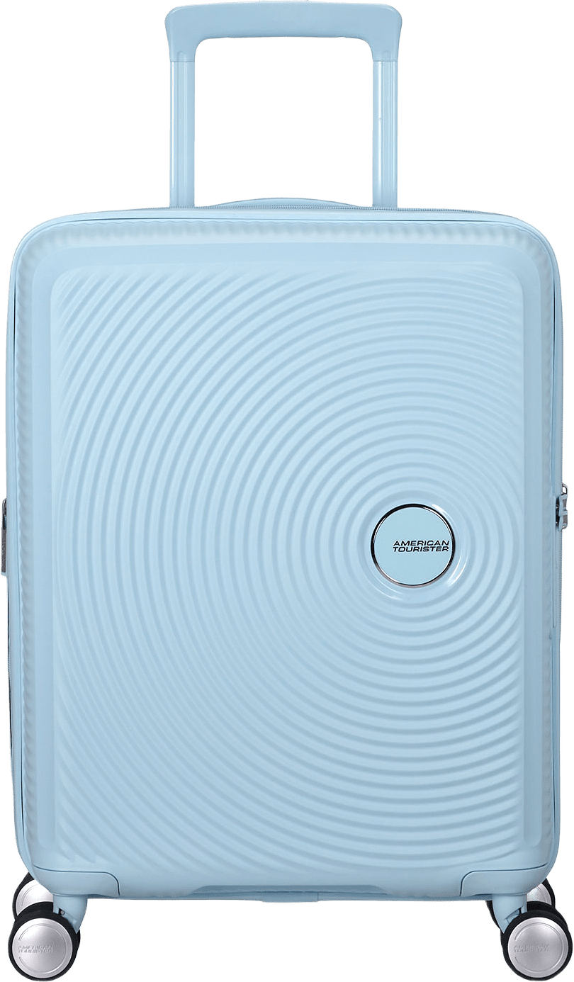 Soundbox expanderbar kabinväska 55 cm, från American Tourister, i färgen Pastel Blue.