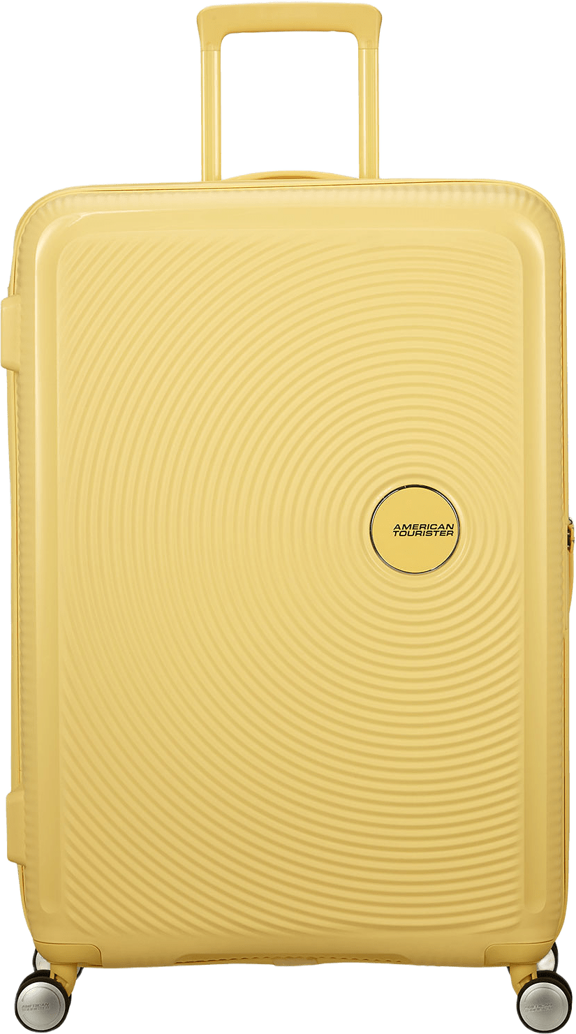 Soundbox expanderbar kabinväska 67 cm, från American Tourister, i färgen Pastel Yellow.