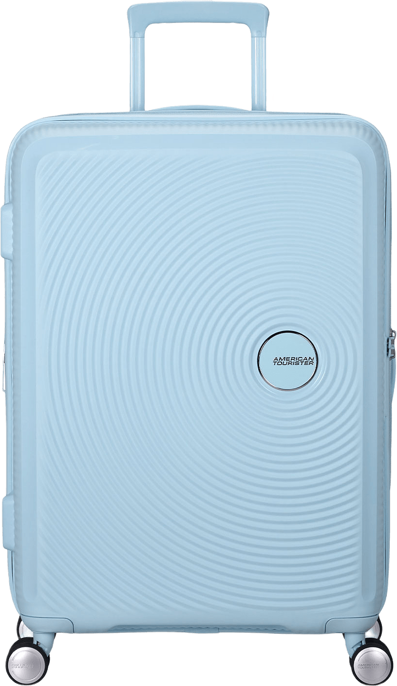 Soundbox expanderbar kabinväska 67 cm, från American Tourister, i färgen Pastel Blue.