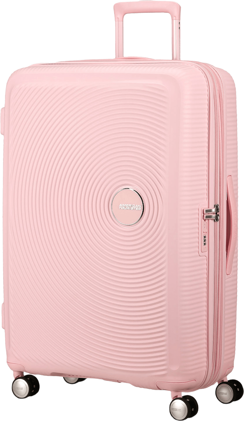 Soundbox expanderbar kabinväska 77 cm, från American Tourister, i färgen Pastel Pink.