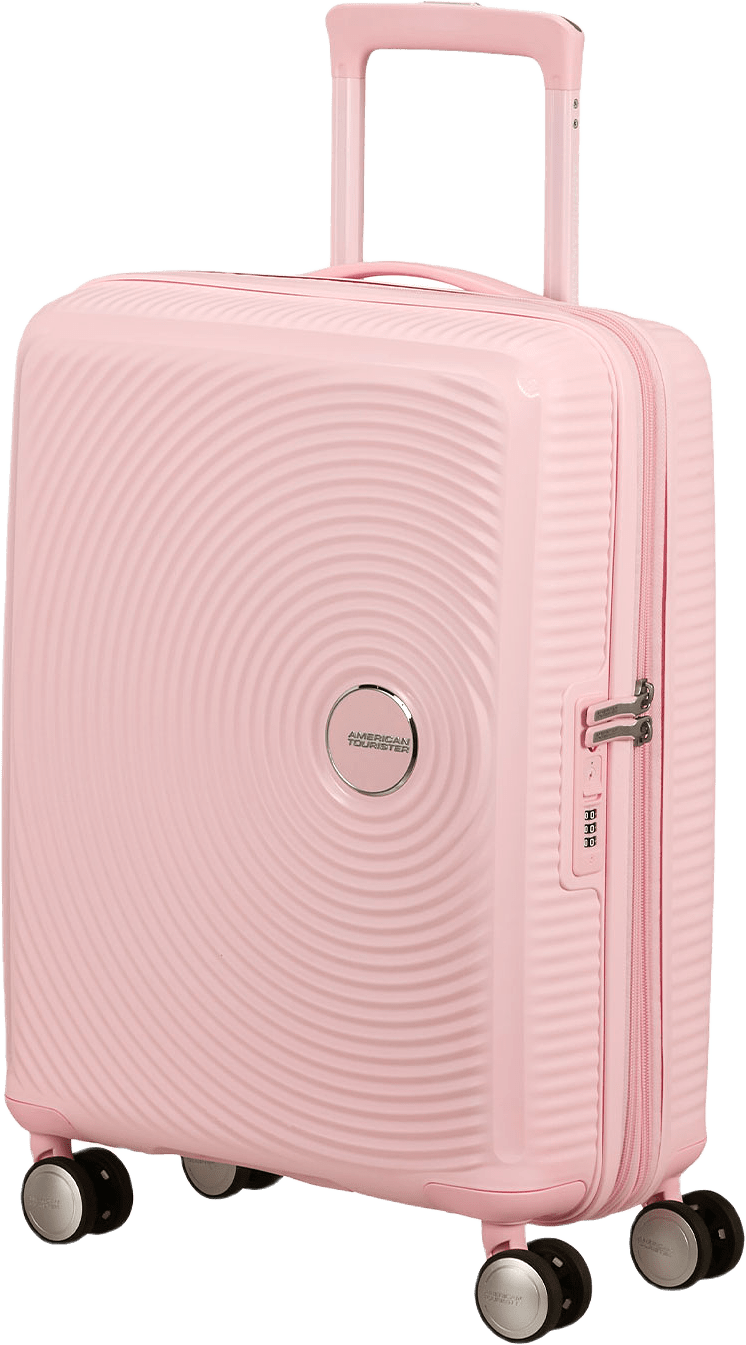 Soundbox expanderbar kabinväska 55 cm, från American Tourister, i färgen Pastel Pink.