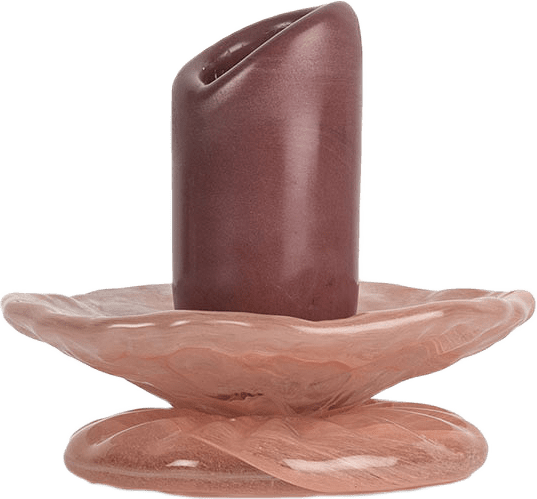 Ljusstake Lara XS, från Byon, i färgen Vinröd/Rosa.