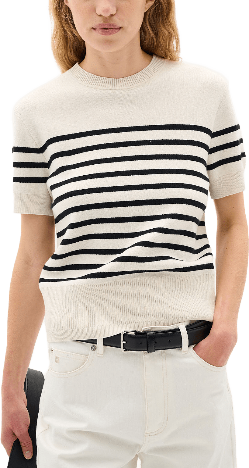 WallisIW Pullover, från Inwear, i färgen Black Stripe.