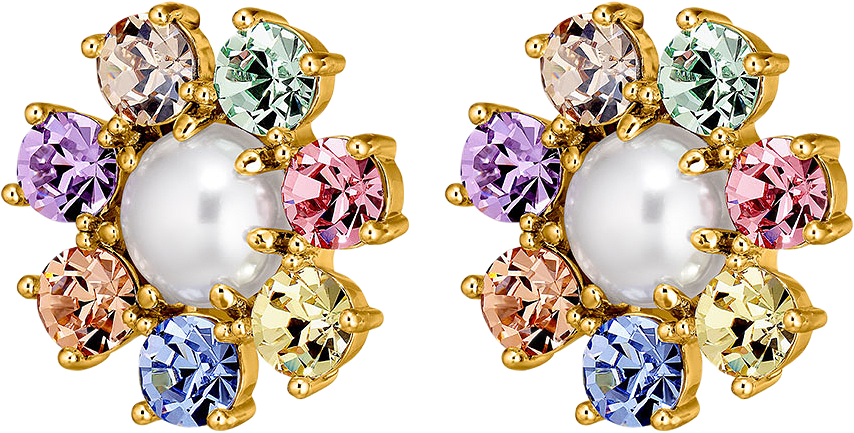 AUBRA SG PASTEL MULTI / WHITE PEARL, från Dyrberg & Kern, i färgen Sg Pastel Multi /White Pearl.