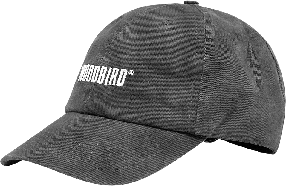 Core Twill Cap, från Woodbird, i färgen Washed Black.
