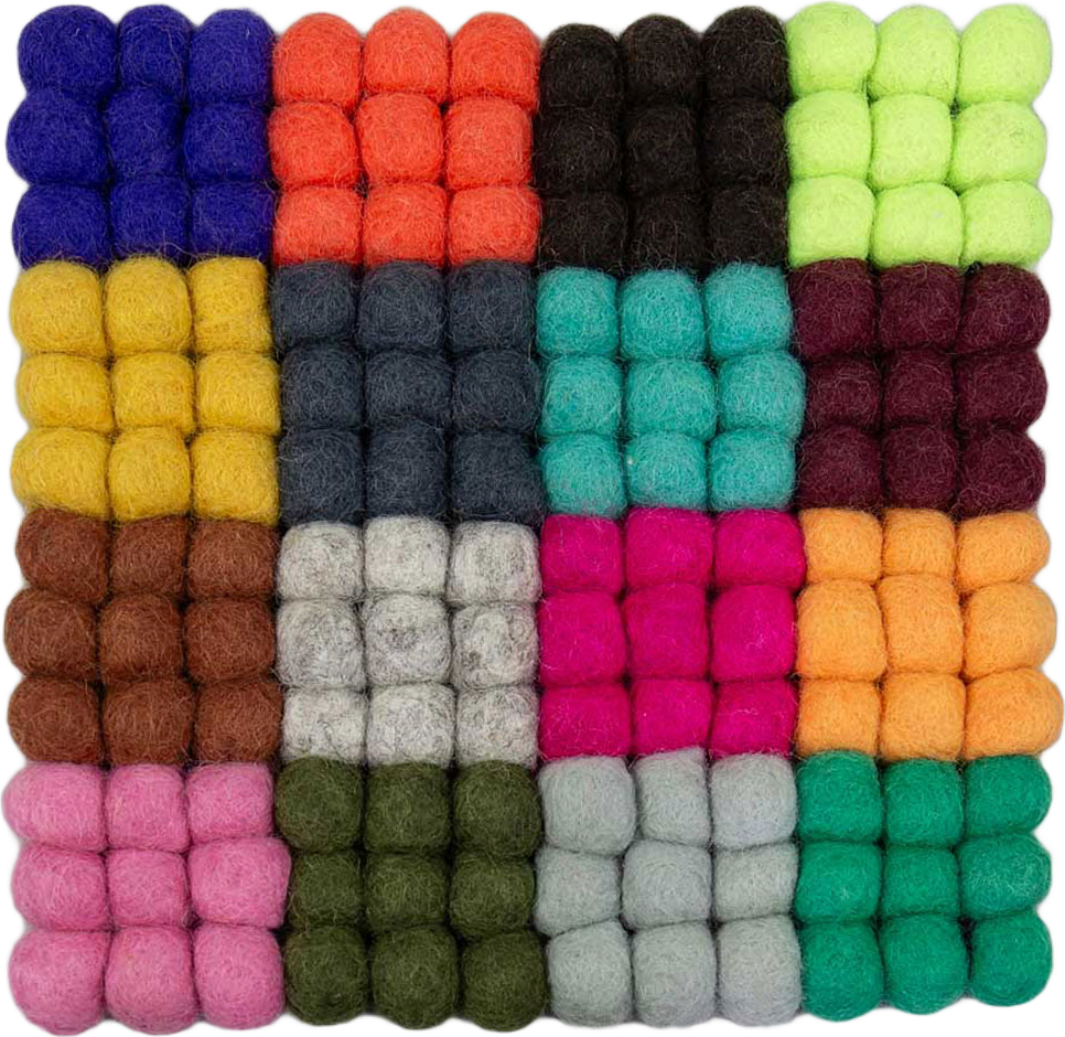 Square Grytunderlägg 17X17 cm, från A World of Craft, i färgen Multi.