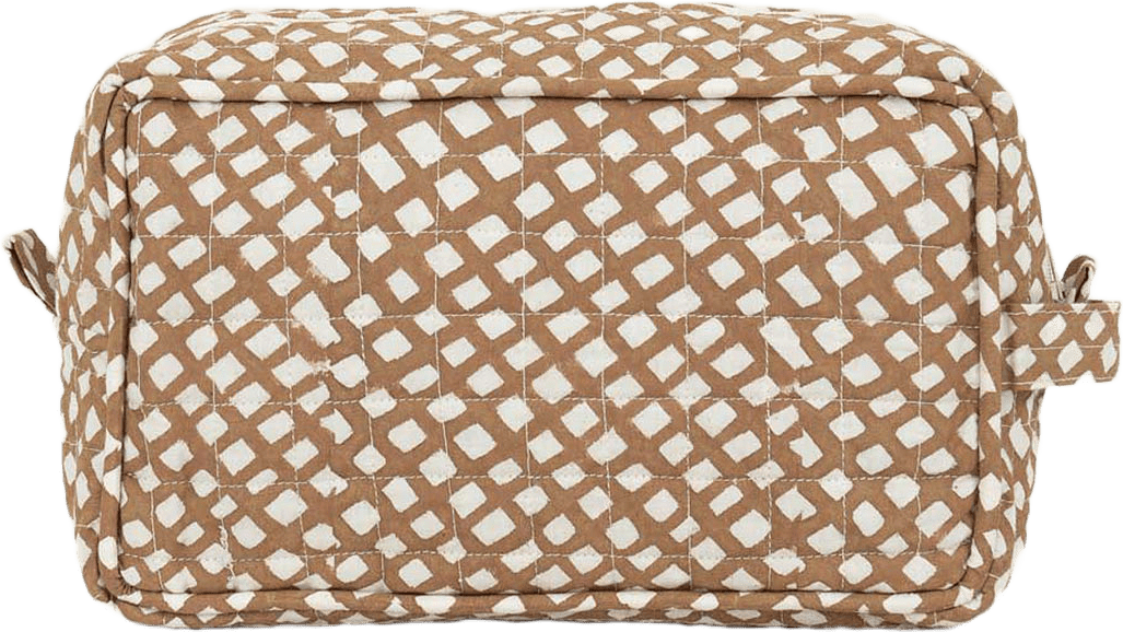 Net Necessär M, från A World of Craft, i färgen Senap/Offwhite.