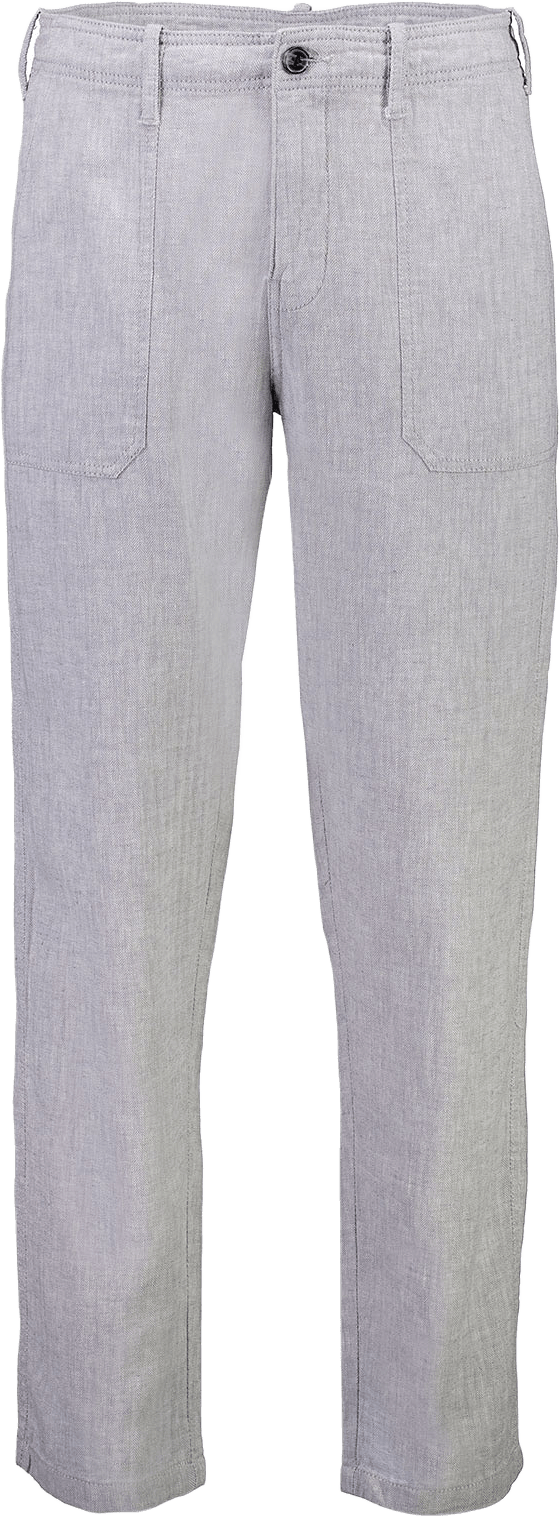 Linen blend herringbone pants, från Lindbergh, i färgen Grey.