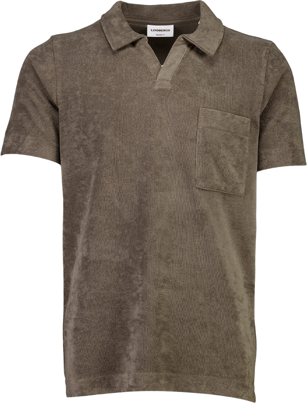 Towel v-neck polo S/S