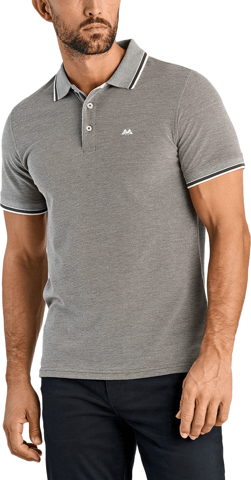 Orangic cotton polo piqué S/S- relaxed fit- regular collar, från Lindbergh, i färgen Army.