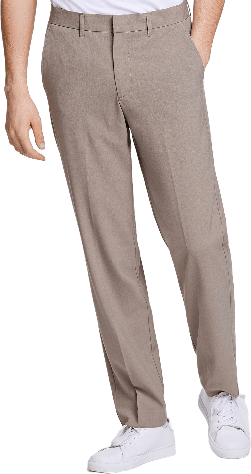 Relaxed Fit Formal Pants, från Lindbergh, i färgen Deep Sand Mel.