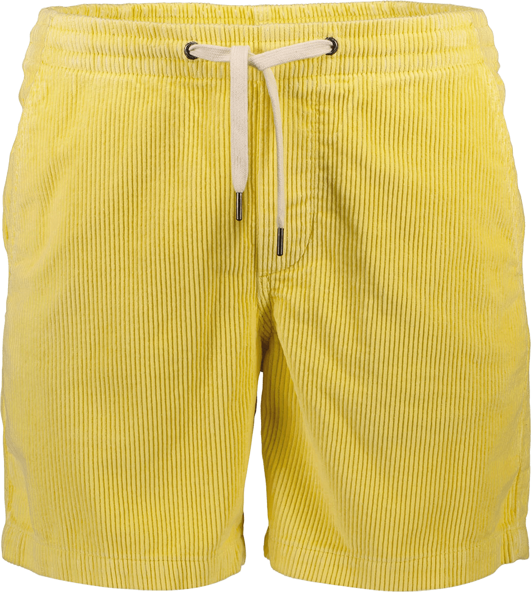 Corduroy Shorts, från Lindbergh, i färgen Pastel Yellow.