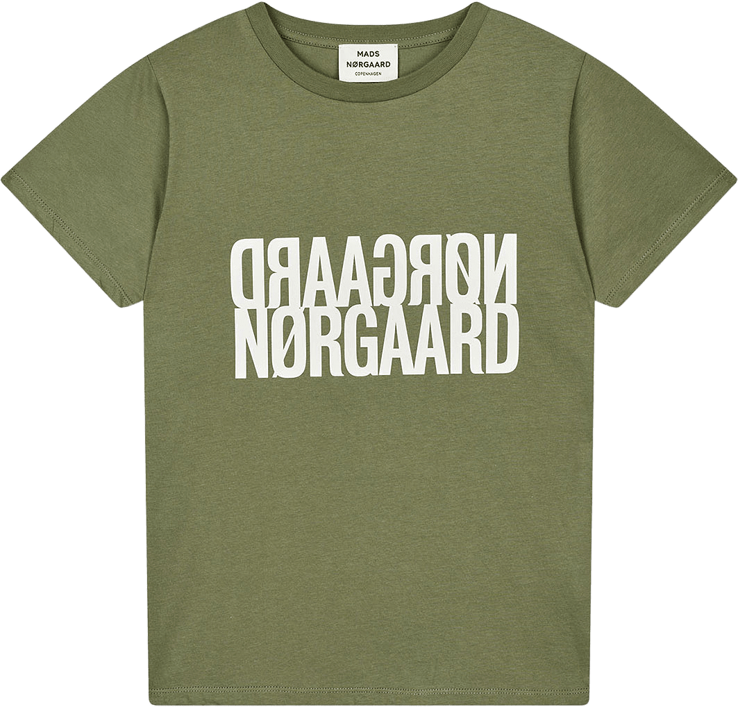 Single Cotton Trenda P Tee, från Mads Nørgaard, i färgen Four Leaf Clover.