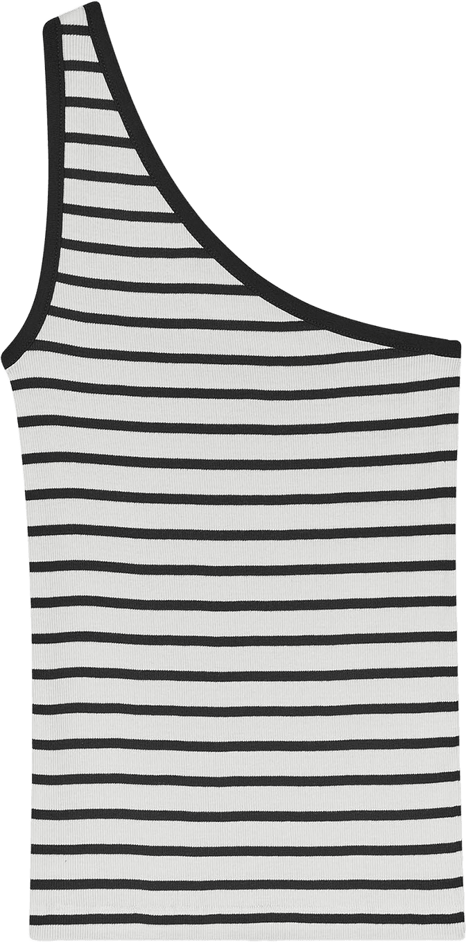 2x2 Cotton Stripe Kitty Top
