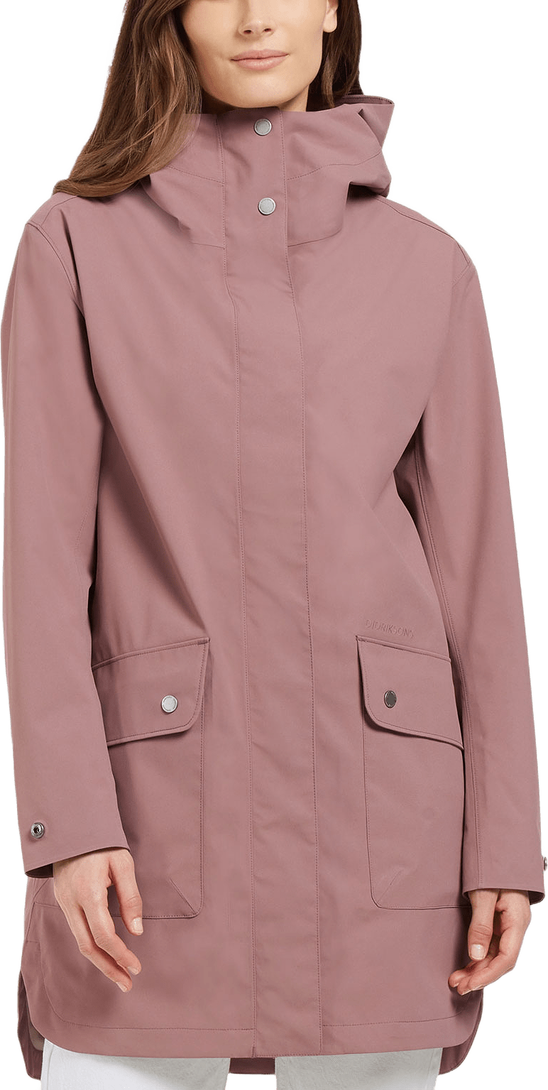 Gwen Parka, från Didriksons, i färgen Faded Wine.