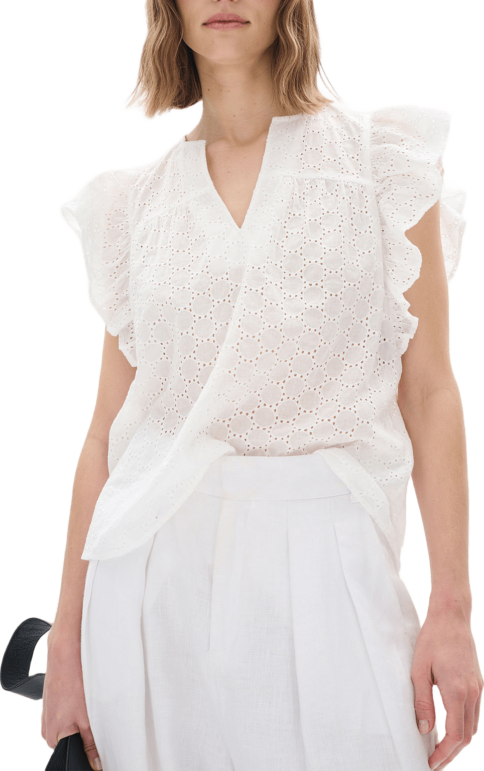 Isra Top, från Inwear, i färgen Pure White.