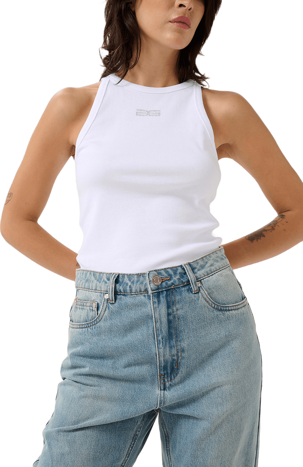 GZdrew Tank top, från Gestuz, i färgen Bright White.