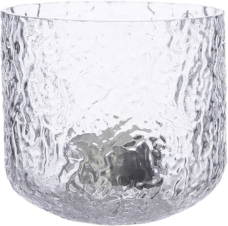 Ljuslykta mönstrat glas, från ERNST, i färgen Klar.