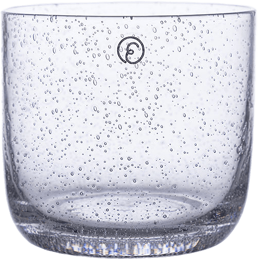 Dricksglas bubbligt glas, från ERNST, i färgen Klar.