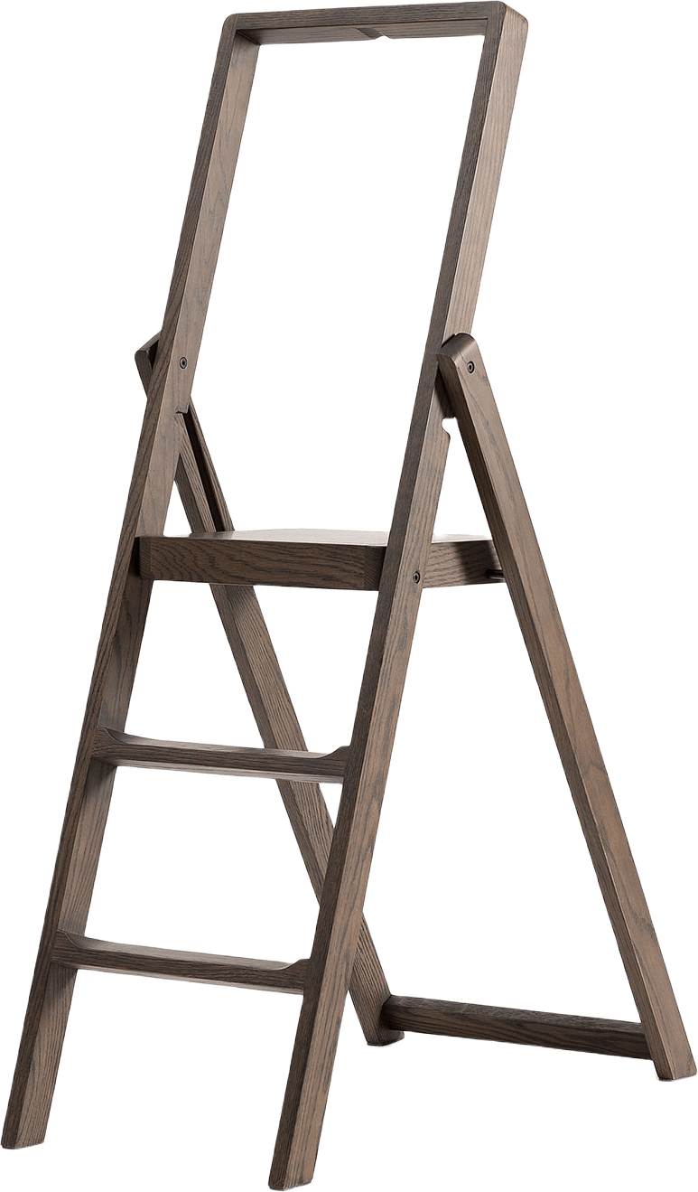 Step stepladder, från Design House Stockholm, i färgen Dark Oak.