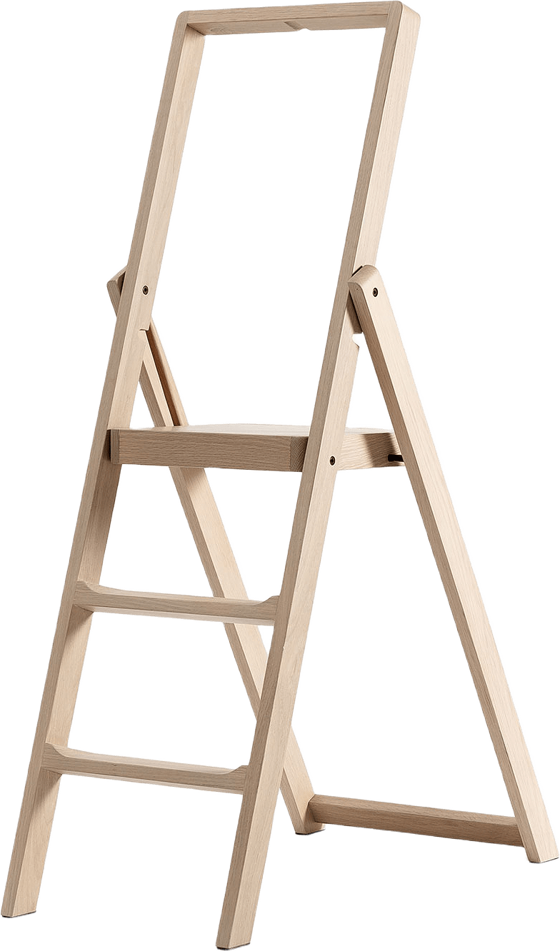 Step stepladder, från Design House Stockholm, i färgen Light Oak.