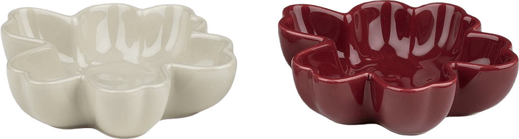 Unikko Shape Bowl 11 Cm 2 Pcs, från Marimekko, i färgen Burgundy, Stoneware.