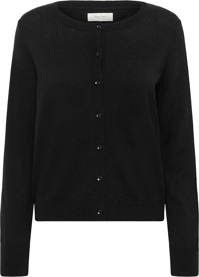 EllahPW Cardigan, från Part Two, i färgen Black.