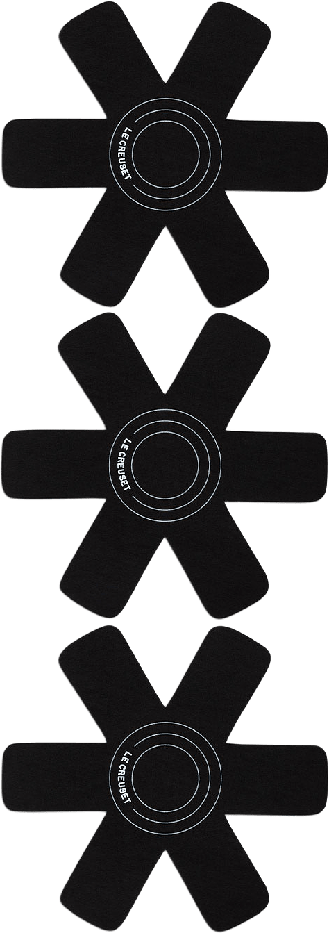 Set M/ 3 Stekpanneskydd Black, från Le Creuset, i färgen Svart.