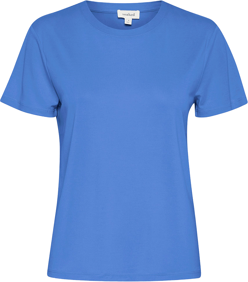 SLColumbine Crew-Neck T-Shirt, från Soaked In Luxury, i färgen Beaucoup Blue.