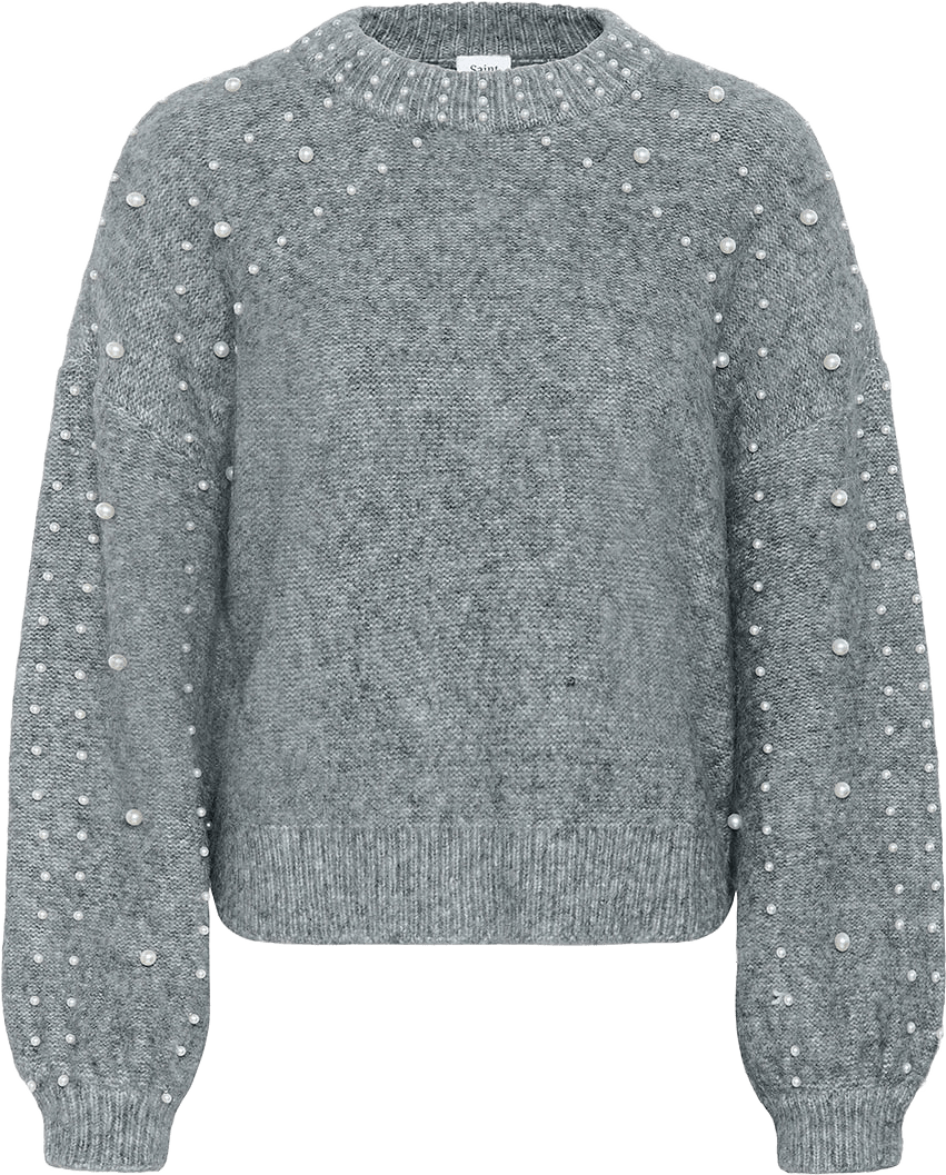 MadeleineSZ Pullover, från Saint Tropez, i färgen Gunmetal Melange.
