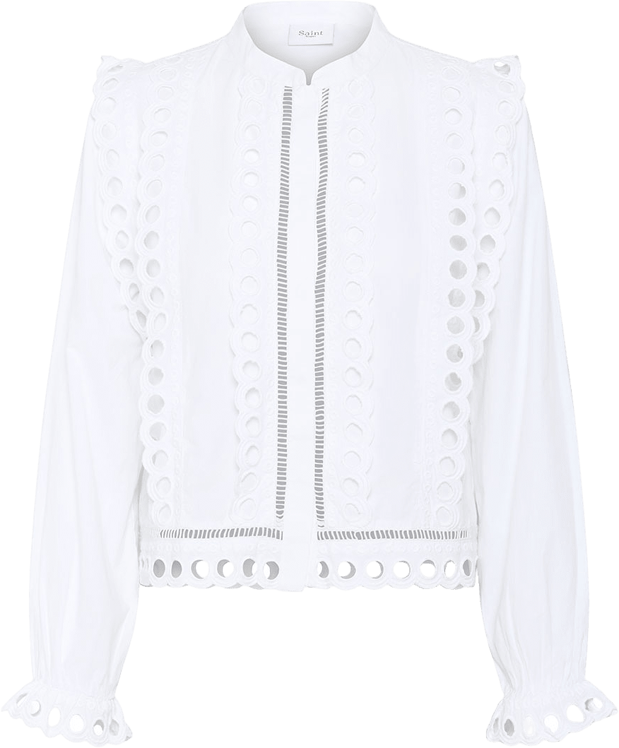 MarleeSZ Shirt, från Saint Tropez, i färgen Bright White.