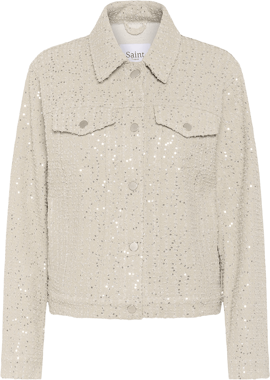 MoniqueSZ Jacket, från Saint Tropez, i färgen Frost Gray.