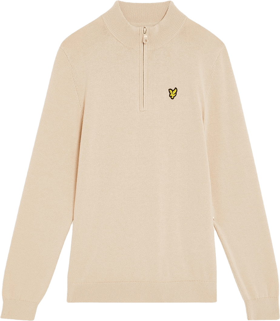 Half-zip jumper, från Lyle & Scott, i färgen W503 Putty.