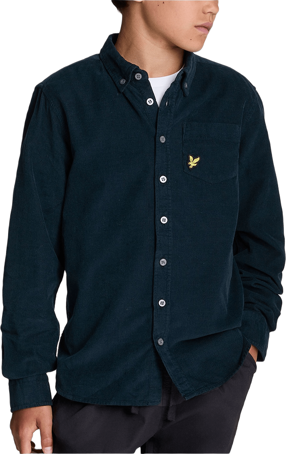 Manchesterskjorta, från Lyle & Scott, i färgen Z271 Dark Navy.