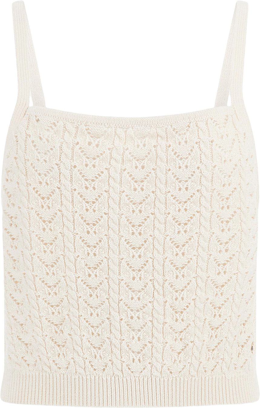 Ruth Tank Top Swtr, från Guess, i färgen Cream White.