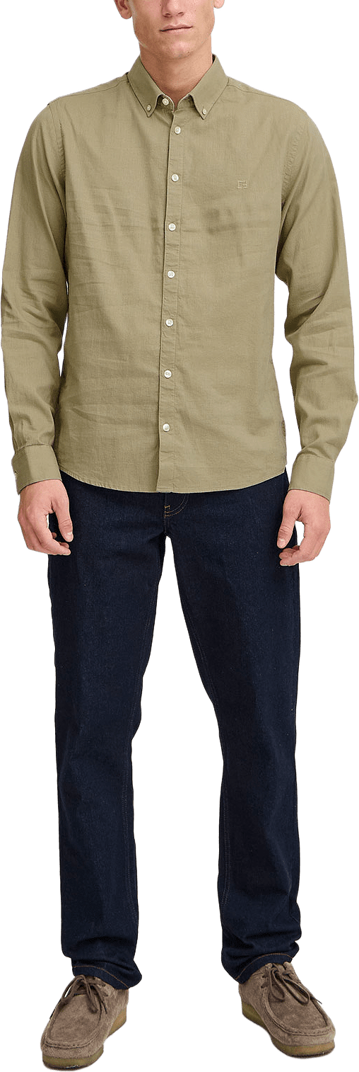 Cfanton Bd Ls Linen Mix Shirt