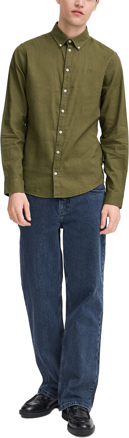 Cfanton Bd Ls Linen Mix Shirt