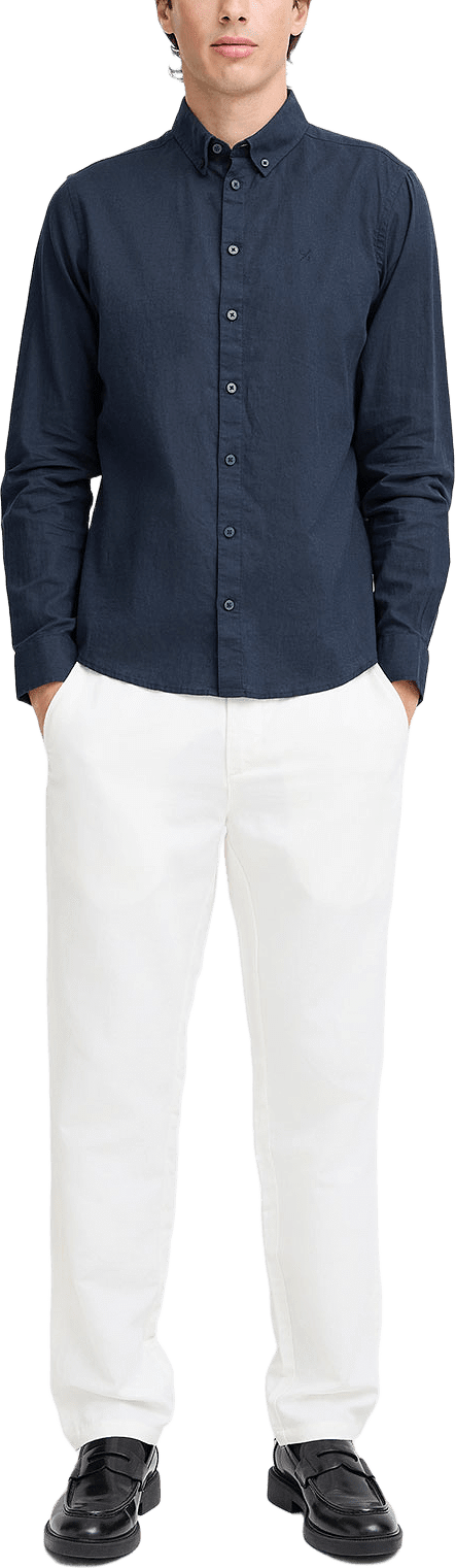 Cfanton Bd Ls Linen Mix Shirt