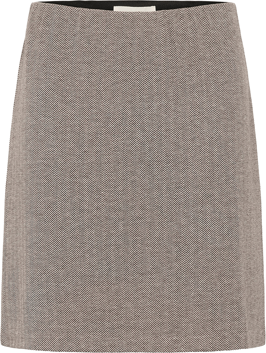 CorinnePW Skirt, från Part Two, i färgen Garnache Herringbone.