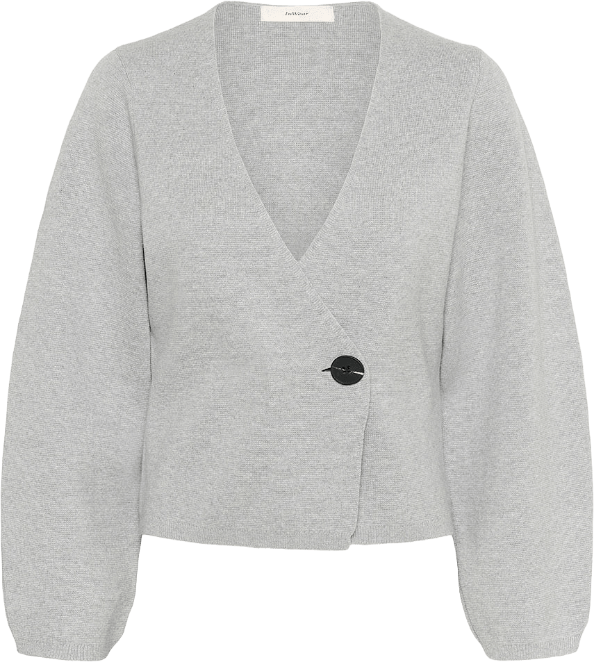 KayllaIW Cardigan, från Inwear, i färgen Granite Melange.