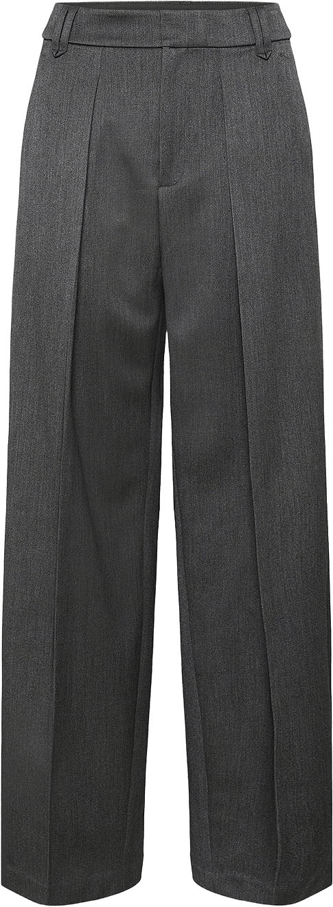 BrunildaIW Wide trousers, från Inwear, i färgen Dark Grey Melange.
