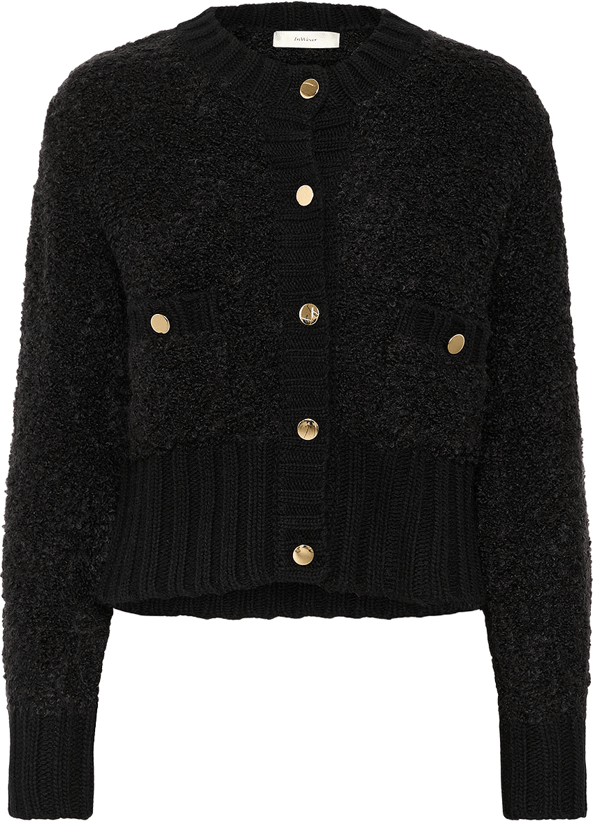 GuoIW Cardigan, från Inwear, i färgen Black.