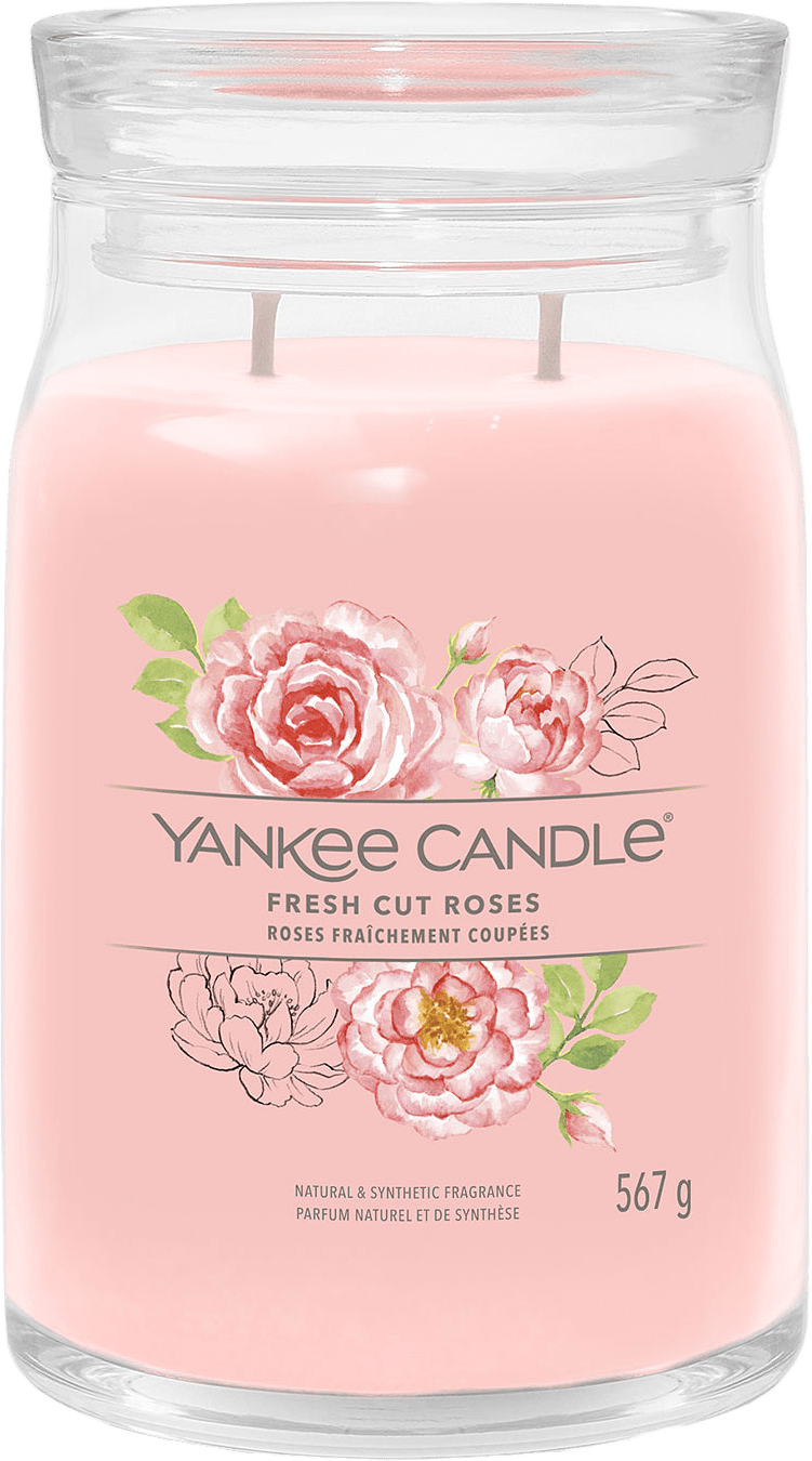 Signature Large Jar Fresh Cut Roses, från Yankee Candle, i färgen Cut Roses.