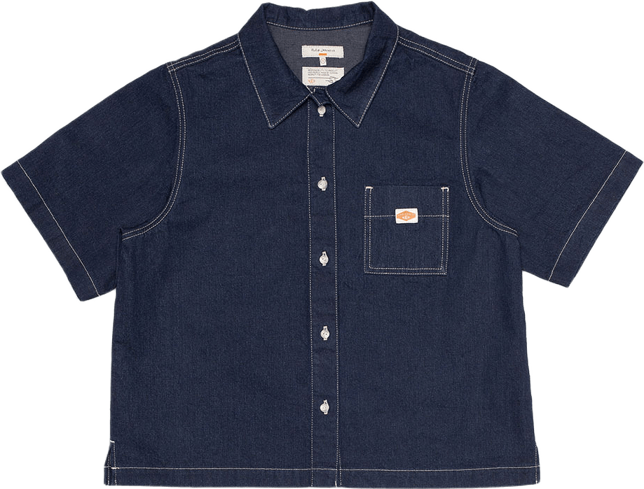 Lina Painter Denim Shirt, från Nudie Jeans, i färgen Dark Blue.